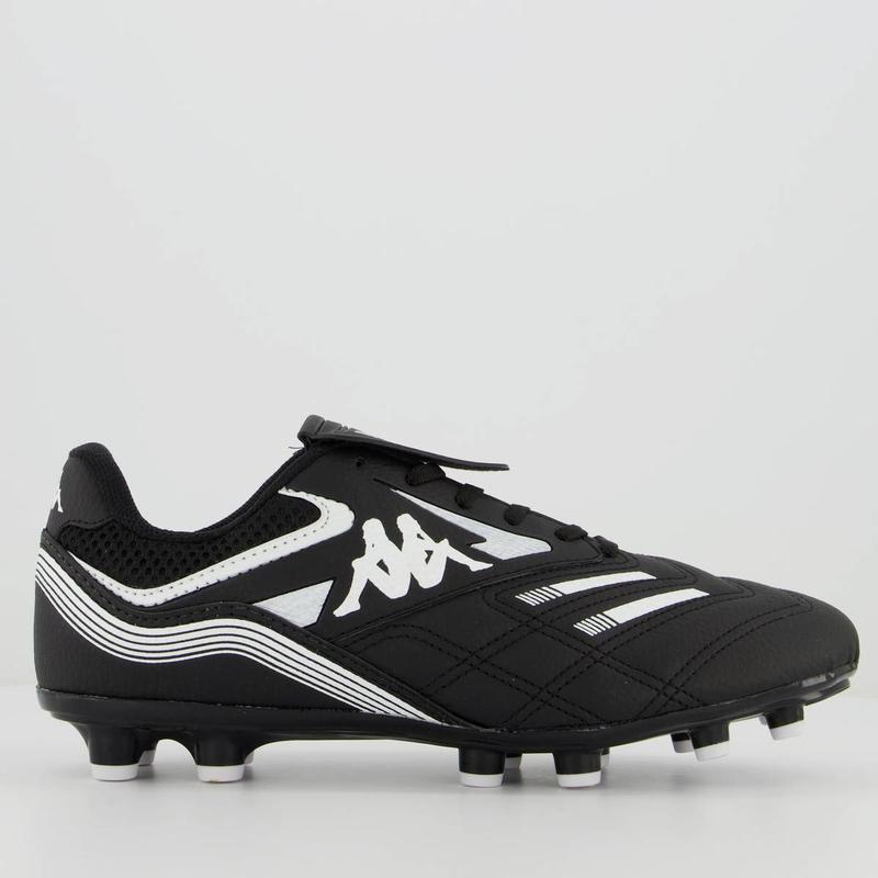 Chuteira Kappa Phoenix Campo Preta e Branca - Chuteira - Magazine